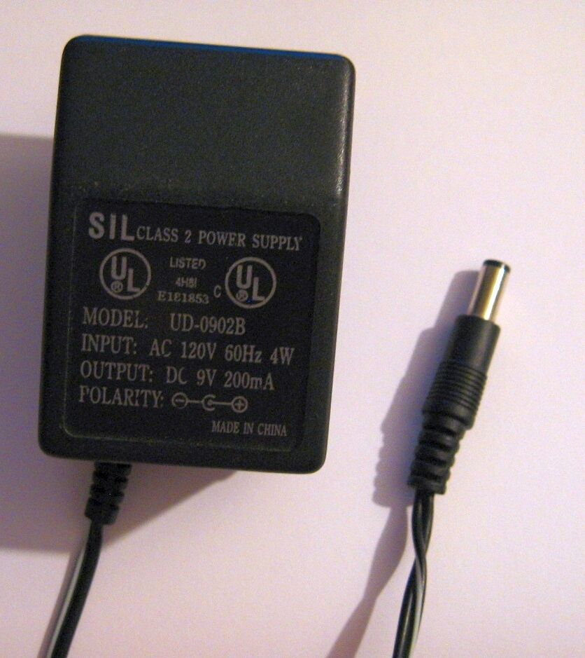 New 9V 200mA SIL UD-0902B Class 2 Transformer Power Supply Ac Adapter New 9V 200mA SIL UD-0902B Class 2 Transformer Power Supply Ac Adapter